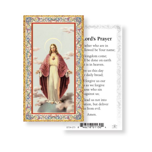 The Lord's Prayer - Gold Stamped Paper Prayer Card (pack of 100)