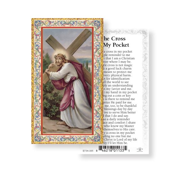 The Cross in My Pocket Gold-Stamped Paper Prayer Card (pack of 100)
