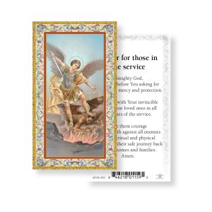 Prayer for Those in the Service Gold-Stamped Paper Prayer Card (pack of 100)