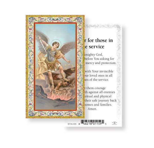 Prayer for Those in the Service Gold-Stamped Paper Prayer Card (pack of 100)