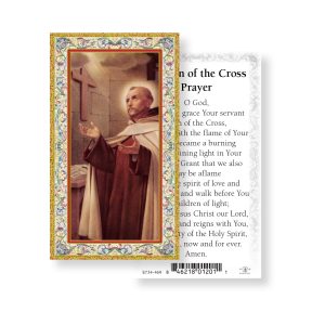 Saint John of the Cross Gold-Stamped Paper Prayer Card (pack of 100)
