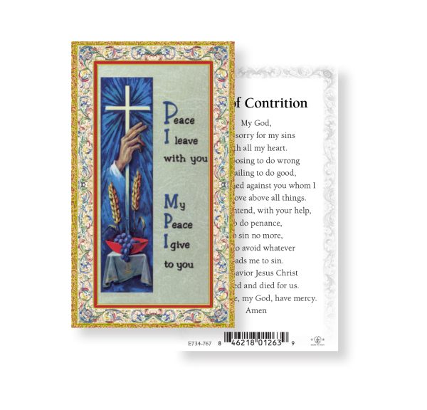 Act of Contrition Gold-Stamped Paper Prayer Card (pack of 100)