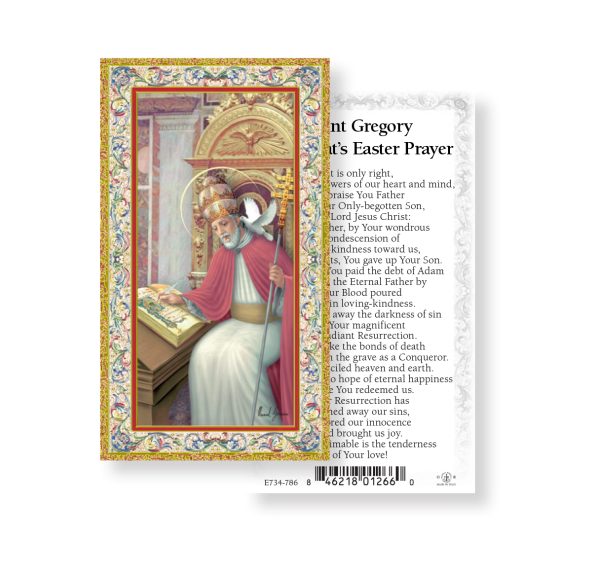 Risen Christ Easter Gold-Stamped Paper Prayer Card (pack of 100)