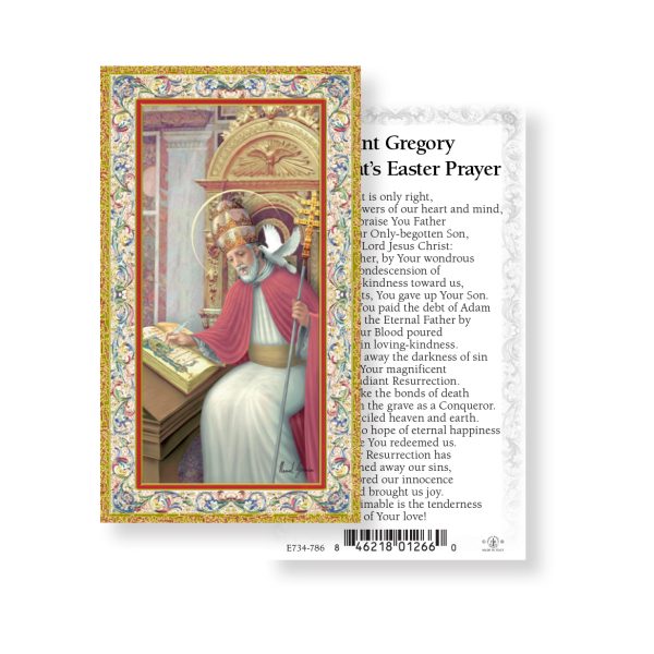 Risen Christ Easter - Gold Stamped Paper Prayer Card (pack of 100)