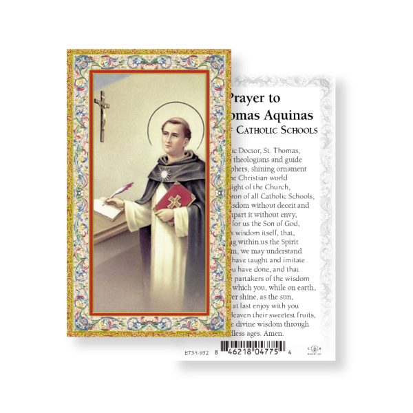 Saint Thomas - Gold Stamped Paper Prayer Card (pack of 100)
