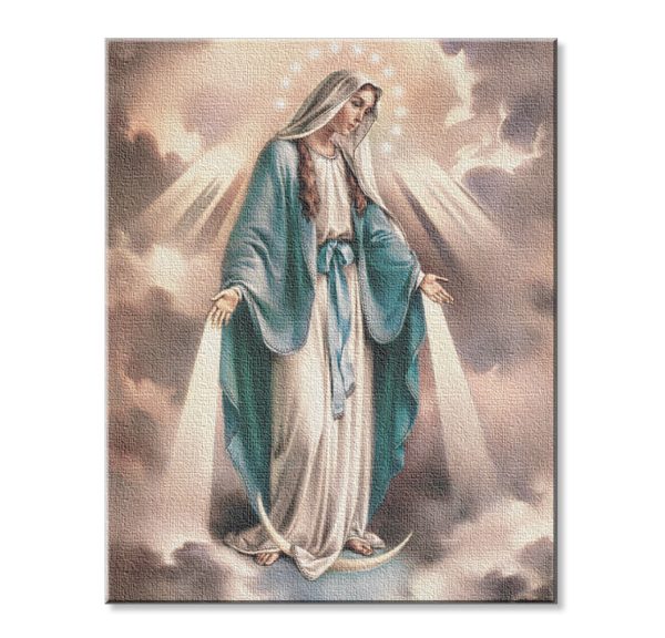 8" x 10" Our Lady of Grace Canvas Print (sold in packages of 3)
