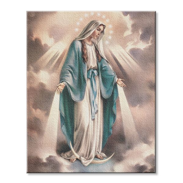 8" x 10" Our Lady of Grace Canvas Print (sold in packages of 3)