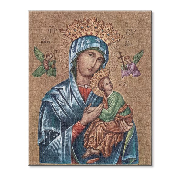 8" x 10" Our Lady of Perpetual Help Canvas Print (sold in packages of 3)