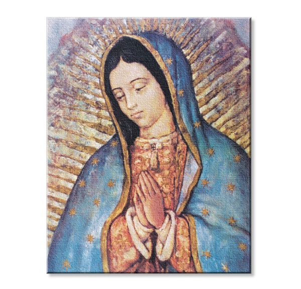 8" x 10" Our Lady of Guadalupe Canvas Print (sold in packages of 3)