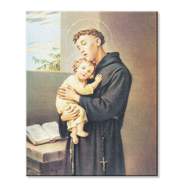8" x 10" St. Anthony Canvas Print (sold in packages of 3)