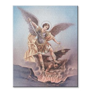 8" x 10" St. Michael Canvas Print (sold in packages of 3)