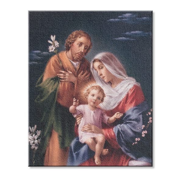8" x 10" Holy Family Canvas Print (sold in packages of 3)