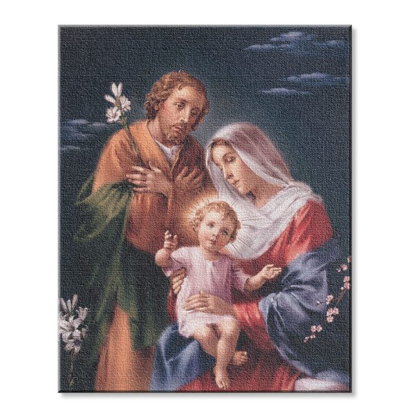 8" x 10" Holy Family Canvas Print (sold in packages of 3)
