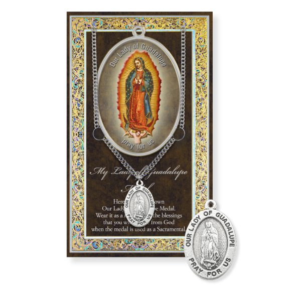 Our Lady of Guadalupe Biography Pamphlet and Patron Saint Medal