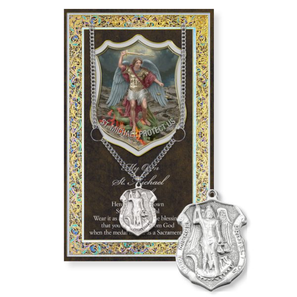 Saint Michael Police Biography Pamphlet and Patron Saint Medal