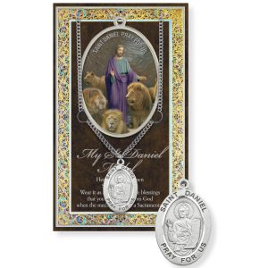 Saint Daniel Biography Pamphlet and Patron Saint Medal