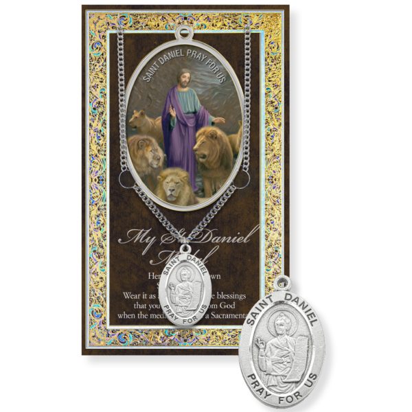 Saint Daniel Biography Pamphlet and Patron Saint Medal