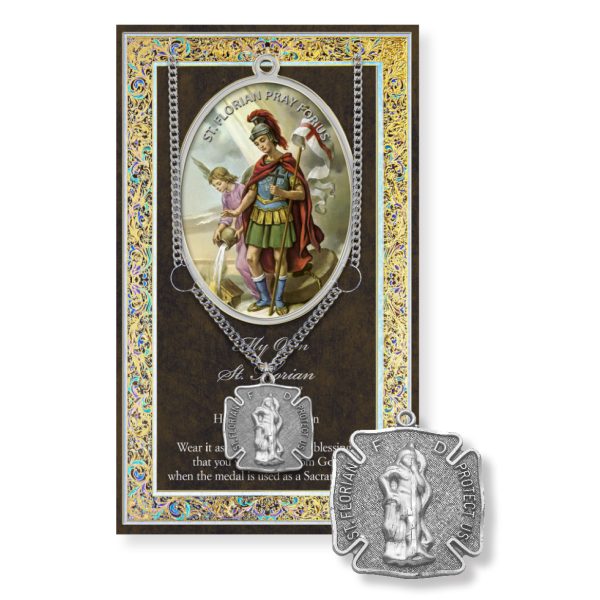 Saint Florian Biography Pamphlet and Patron Saint Medal