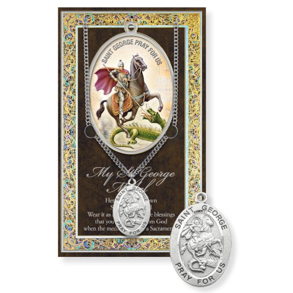 Saint George Biography Pamphlet and Patron Saint Medal