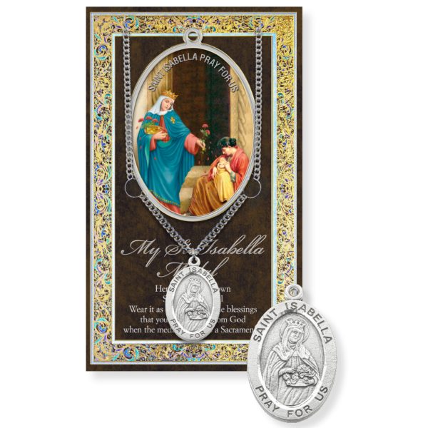 Saint Isabella Biography Pamphlet and Patron Saint Medal