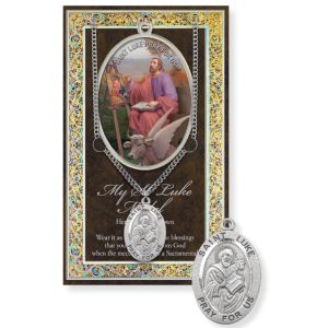 Saint Luke Biography Pamphlet and Patron Saint Medal