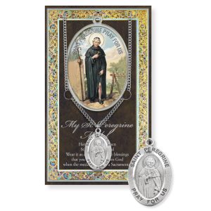 Saint Peregrine Biography Pamphlet and Patron Saint Medal