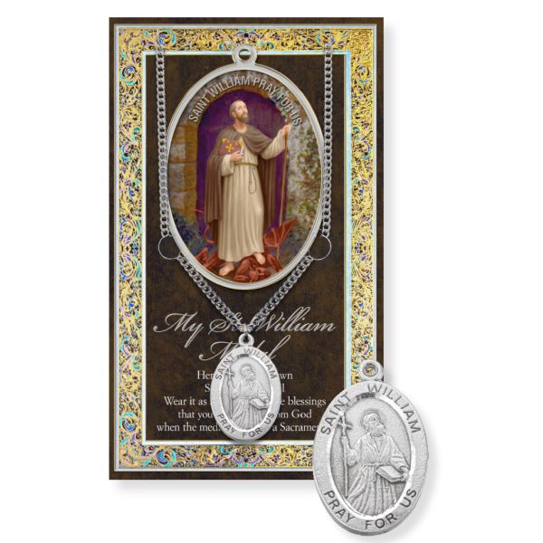 Saint William Biography Pamphlet and Patron Saint Medal
