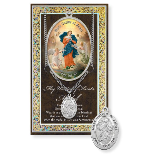Our Lady Untier of Knots Biography Pamphlet and Patron Saint Medal