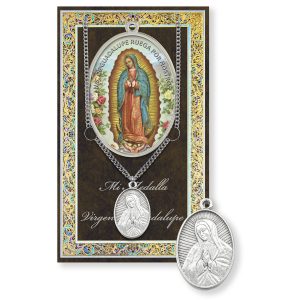 Our Lady of Guadalupe Biography Folder and Patron Saint Medal