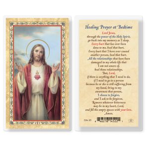 Healing Prayer at Bedtime Gold-Stamped Laminated Prayer Card (pack of 25)