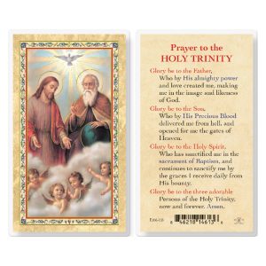 Prayer to Holy Trinity Gold-Stamped Laminated Prayer Card (pack of 25)