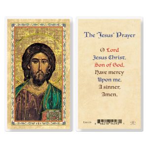 The Jesus Prayer Gold-Stamped Laminated Prayer Card (pack of 25)