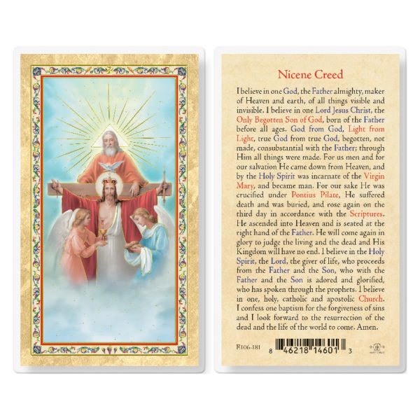 Nicene Creed Gold-Stamped Laminated Prayer Card (pack of 25)