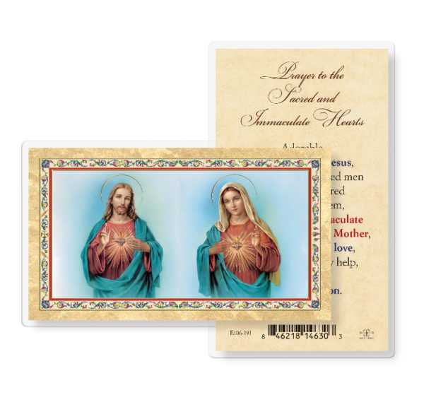 Prayer to S.H.J. and I.H.M. Gold-Stamped Laminated Prayer Card (pack of 25)