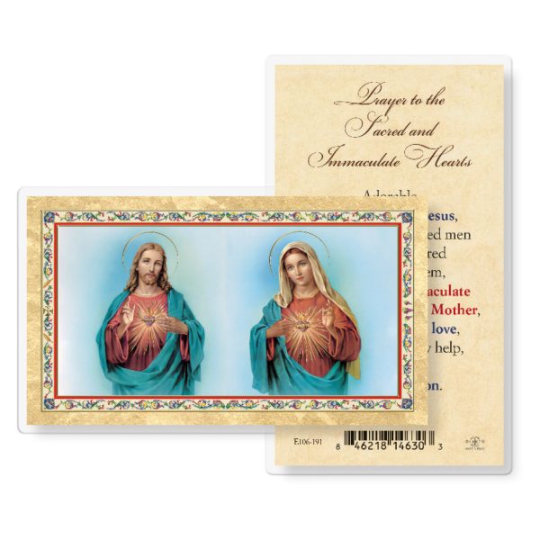 Prayer to S.H.J. and I.H.M. Gold-Stamped Laminated Prayer Card (pack of 25)