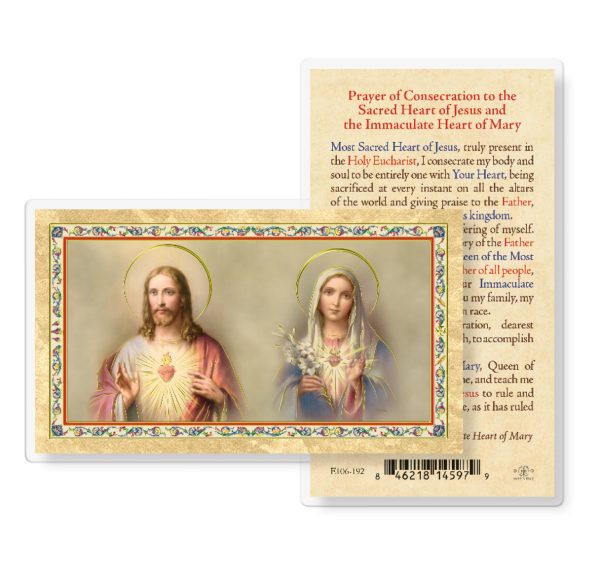 Prayer of Consecration Gold-Stamped Laminated Prayer Card (pack of 25)