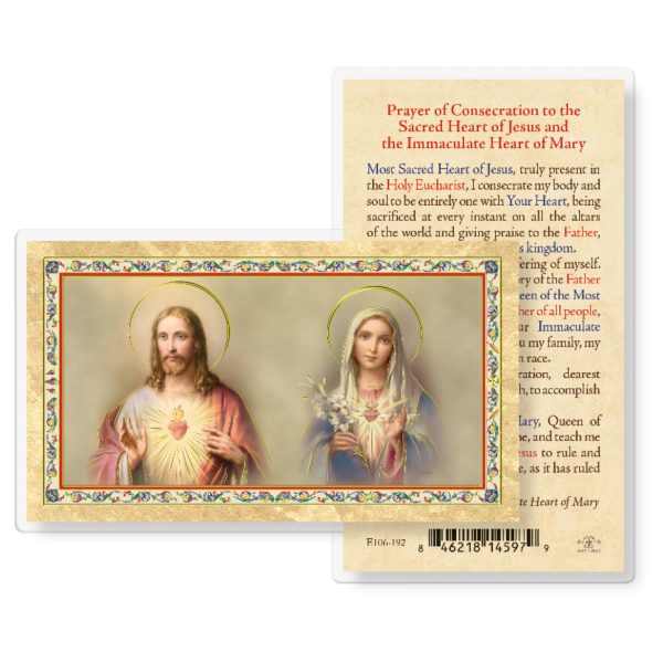 Prayer of Consecration Gold-Stamped Laminated Prayer Card (pack of 25)