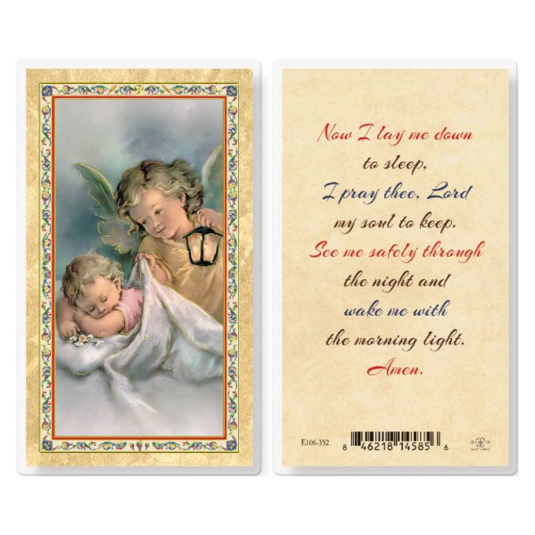 Now I Lay Me Down to Sleep Gold-Stamped Laminated Prayer Card (pack of 25)