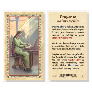 Prayer to St. Clare Gold-Stamped Laminated Prayer Card (pack of 25)