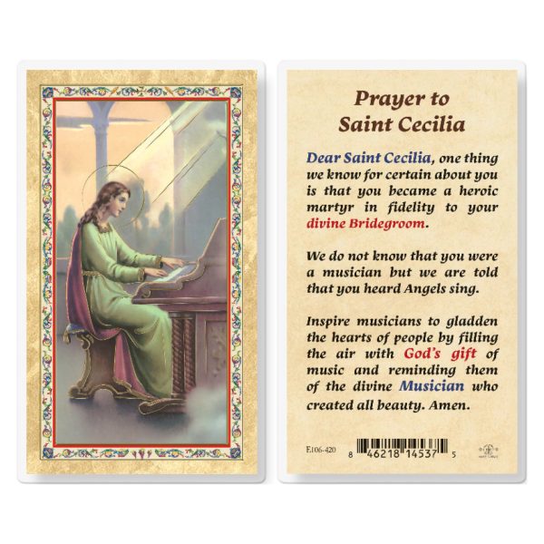 Prayer to St. Clare Gold-Stamped Laminated Prayer Card (pack of 25)