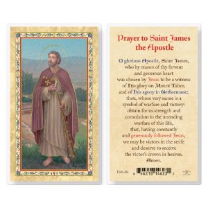 Prayer to St. James Gold-Stamped Laminated Prayer Card (pack of 25)