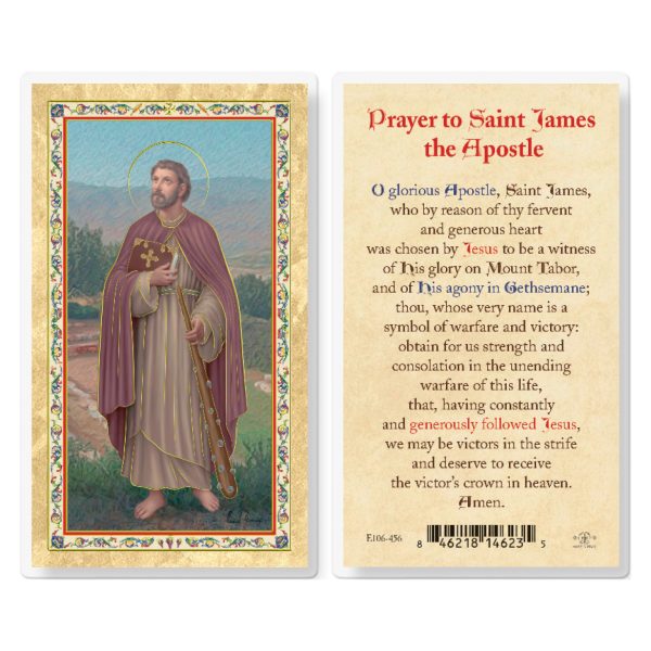 Prayer to St. James Gold-Stamped Laminated Prayer Card (pack of 25)