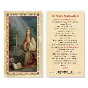 Prayer to Mary Magdalene Gold-Stamped Laminated Prayer Card (pack of 25)