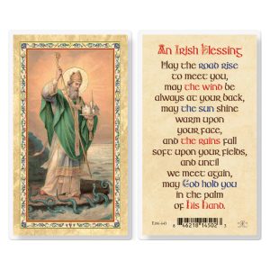 St. Patrick - An Irish Blessing Gold-Stamped Laminated Prayer Card (pack of 25)