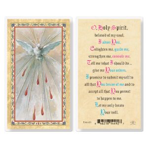 Holy Spirit Prayer - Confirmation Gold-Stamped Laminated Prayer Card (pack of 25)