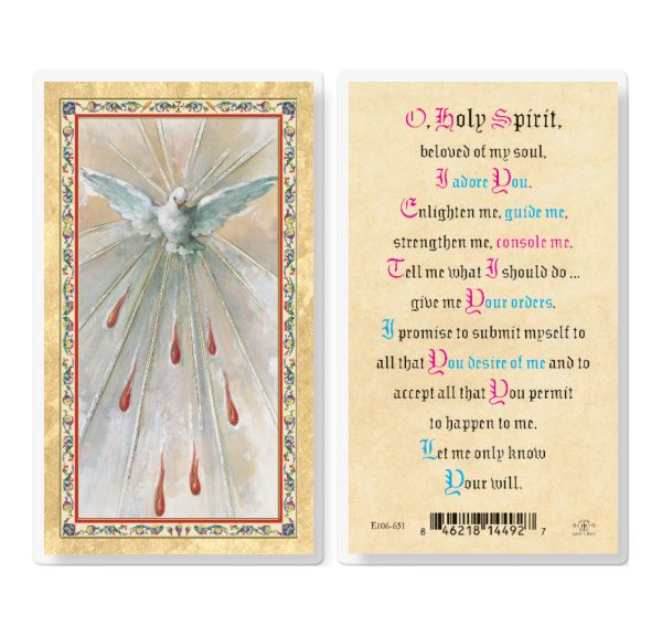 Holy Spirit Prayer - Confirmation Gold-Stamped Laminated Prayer Card (pack of 25)