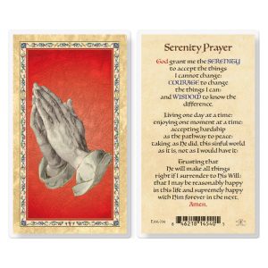 Serenity Prayer - Long Version Gold-Stamped Laminated Prayer Card (pack of 25)