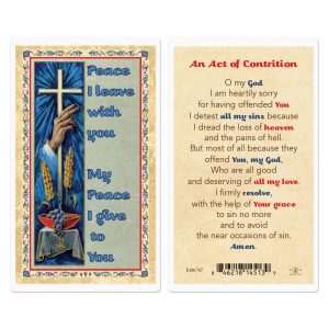Act of Contrition Gold-Stamped Laminated Prayer Card (pack of 25)