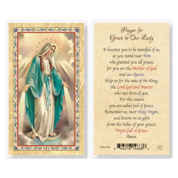 Prayer for Grace Gold-Stamped Laminated Prayer Card (pack of 25)