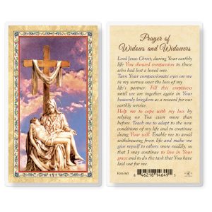 Prayer for Widows and Widowers Gold-Stamped Laminated Prayer Card (pack of 25)